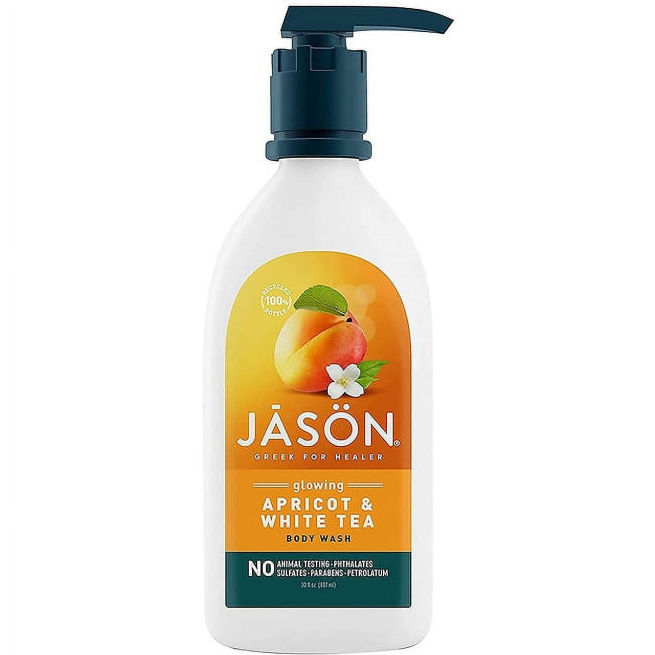 Jason Glowing Apricot Pure Natural Body Wash, 30 Oz